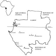 Map of Gabon